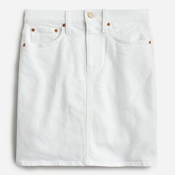 J. Crew Denim mini skirt in white - Picture 1 of 5
